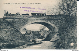 Savigny Sur Braye (41 Loir Et Cher) Le Pont De La Fontaine Au Passage Du Train Carte Promotionnelle A Retourner éditeur - Droue