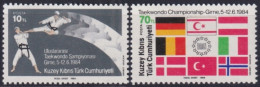 F-EX44141 CYPRUS TURKEY MNH 1984 TAEKWONDO MARTIAL ART KARATE CHAMPIONSHIP.  - Ohne Zuordnung