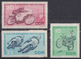 F-EX44699 GERMANY DDR MNH 1963 MOTO RACE MOTORCICLE. - Moto