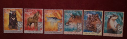 Bhutan 1999 Fuchs Bär Otter Schneeleopard Wolf Mi 2034/39** - Bhoutan