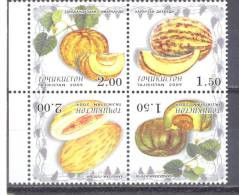 2009. Tajikistan, Melons, 4v In Block, Mint/** - Tajikistan