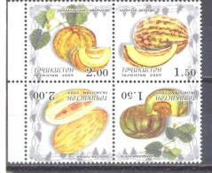 2009. Tajikistan, Melons, 4v In Block, Mint/** - Tagikistan