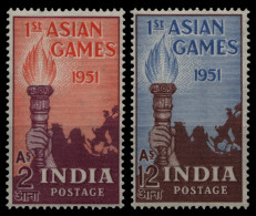 Indien 1951 - Mi-Nr. 219-220 ** - MNH - Asien-Sportspiele - Unused Stamps