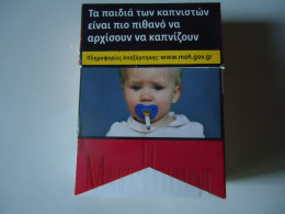 GREECE USED EMPTY CIGARETTES BOXES MARLLBORO SMALL - Empty Tobacco Boxes