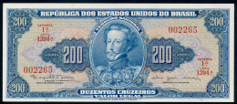 200 Cruzeiros 1964 UNC NEUF Série 1394 - Pick 171c - Amato C043* - Brésil