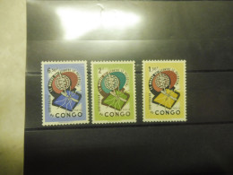 Republique Du Congo  462/464 Mnh Neuf ** Parfait Perfect  1962 - Unused Stamps