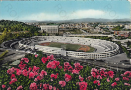 CARTOLINA  ROMA,LAZIO-STADIO OLIMPICO-STORIA,MEMORIA,CULTURA,RELIGIONE,BELLA ITALIA,BOLLO STACCATO,VIAGGIATA 1959 - Estadios E Instalaciones Deportivas