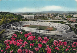 CARTOLINA  ROMA,LAZIO-STADIO OLIMPICO-STORIA,MEMORIA,CULTURA,RELIGIONE,BELLA ITALIA,BOLLO STACCATO,VIAGGIATA 1959 - Stadiums & Sporting Infrastructures