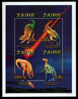 Kongo-Zaire 1996 - Mi-Nr. 1140-1143 ** - MNH - Prähistorische Tiere - Unused Stamps