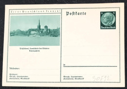 Germania/Germany/Allemagne: Intero, Stationery, Entier, Porto Di Düsseldorf, Port Of Düsseldorf, Port De Düsseldorf - Sonstige (See)