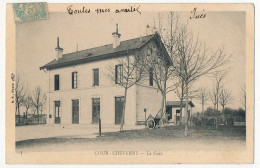 CPA - COUR-CHEVERNY (Loir Et Cher) - La Gare - Cheverny