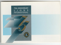 CARTOLINA ILLUSTRATORE MALTA 75° ANNIVERSARIO LIONS INTERNATIONAL 1993 Postcard - Manifestazioni