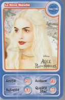 Carte Collector Disney/Pixar Auchan  "ALICE AU PAYS DES MERVEILLES". (La Reine Blanche) N° 166/180 - 2010. - Disney