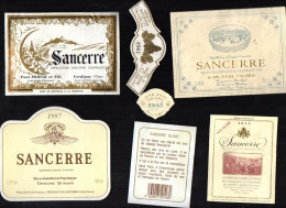 SANCERRE  LOT DE 4 ETIQUETTES DE VIN LOT  4 - Verzamelingen, Voorwerpen En Reeksen