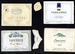 SANCERRE  LOT DE 4 ETIQUETTES DE VIN LOT  5 - Colecciones & Series