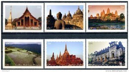 ONU New-York 2015 - Unesco - Patrimoine Mondial Asie - 6 Timbres Détachés De Carnet De Prestige ** - Ungebraucht