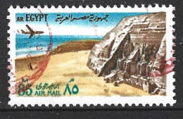 EGYPTE. PA 133 Oblitéré De 1972. Temple D'Abou-Simbel. - Aéreo