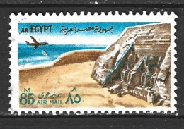 EGYPTE. PA 133 Oblitéré De 1972. Temple D'Abou-Simbel. - Aéreo