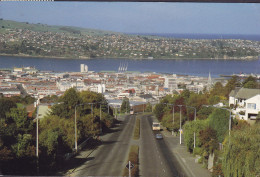 New Zealand PPC Dunedin City From Stuart Street Bridge Also Showing Otago Harbour Ross Dependency Penguins (2 Scans) - Nouvelle-Zélande