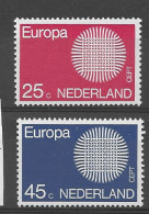 Nederland 1970.  Europa Mi 942-43  (**) - 1970