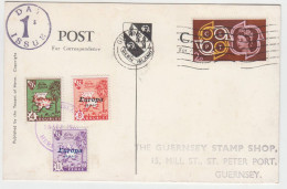 Herm Island Cover (Guernsey), GB 2d CEPT On Colour P/Card + Europa Low Values Postmarked 18.SP.61 - Guernesey