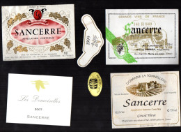 SANCERRE  LOT DE 4 ETIQUETTES DE VIN LOT  13 - Collections & Sets