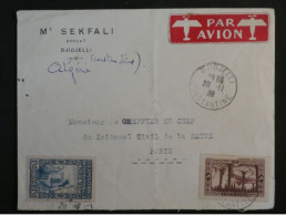 DD2  ALGERIE    BELLE  LETTRE   1930 CONSTANTINE   DJIDJELLI A PARIS FRANCE    ++AFF. INTERESSANT+++ - Covers & Documents
