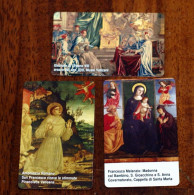 VATICAN 2001, 3 TELEPHONE CARDS NEW - Painting