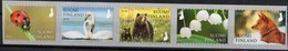 FINLAND, 2018, MNH, NATURE SIGNS, BIRDS, SWANS, BEARS, INSECTS, LADYBUGS, DOGS, FLOWERS, 5v, S/A - Cigni