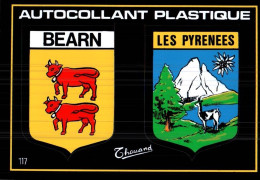 CPM - BLASON ADHÉSIF - BÉARN / Les PYRÉNÉES - Editions Thouand - Aquitaine