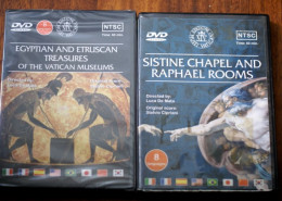 VATICAN TWO DVD SISTINE CHAPEL (USED) AND VATICAN MUSEUM (NEW) - Storia