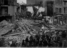 Photo Quartier Après Bombardement Format 13/18 - Krieg, Militär