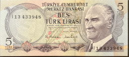 Turkey 5 Lirasi, P-185 (1976) - UNC - Turquie