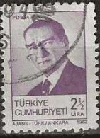 TURKEY 1982 Kemal Ataturk - 2½l. - Lilac FU - Usati