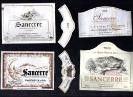 SANCERRE  LOT DE 4 ETIQUETTES DE VIN LOT  20 - Verzamelingen, Voorwerpen En Reeksen