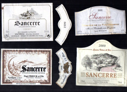 SANCERRE  LOT DE 4 ETIQUETTES DE VIN LOT  20 - Colecciones & Series