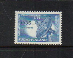 Finland 1964 100 Years Of International Telecommunication Union (ITV), Transmitting / Receiving Antenn   Mi 605  MNH(**) - Unused Stamps