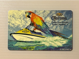 Mint USA UNITED STATES America Prepaid Telecard Phonecard, Corona Collectors Edition Parrot On Boat, Set Of 1 Mint Card - Verzamelingen