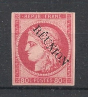 REUNION - 1891 - N°YT. 12 - Type Cérès 80c Rose - Neuf * / MH VF - Neufs