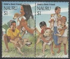 NAURU 1994 CHILD'S BEST FRIEND DOGS NHM MINT CHIENS CHIEN HUND PERROS DOG CHILDREN CANI PAIR - Nauru