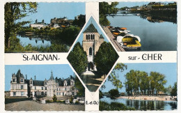 CPSM - St-AIGNAN-SUR-CHER (Loir Et Cher) - Vues Multiples - Montoire-sur-le-Loir