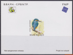 België 2013 - OBP:NA 29, Not Approved Design - XX - Antwerpfila 2013 Kingfisher - Abgelehnte Entwürfe [NA]