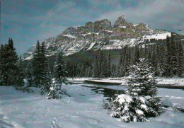 2 AK Kanada / Alberta * Castle Mountain From The Bow River - Ein Berg In Der Provinz Alberta Im Banff National Park * - Banff