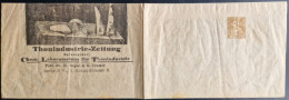 Bande De Journal Timbrée Sur Commande Poste Privé De Berlin (1890) : Industries Du Ciment Béton Gypse Chaux Plastique - Fabbriche E Imprese