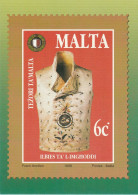 Malta - Postcard - Stamp 1998 -  Mi 1032 - Treasures Of Malta - Costumes - Malte