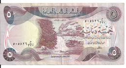 IRAK 5 DINARS 1980-82 VF P 70 - Irak