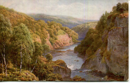 TUCKS OILETTE 7349 - THE HIGHLANDS - THE RIVER GLASS By SUTTON PALMER - Perthshire