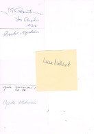 JEUX OLYMPIQUES - AUTOGRAPHES DE MEDAILLES OLYMPIQUES - CONCURRENTS DE SUEDE - - Authographs