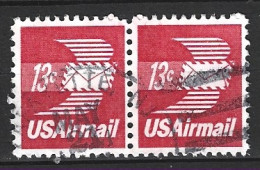 USA. PA 80 Oblitéré De 1973. Lettre Par Avion. - 3a. 1961-… Usados