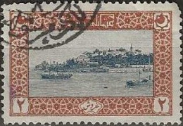TURKEY 1917 Seraglio Point - 2pi. - Blue And Brown FU - Used Stamps